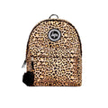 Brown-Black - Front - Hype Leopard Print Backpack