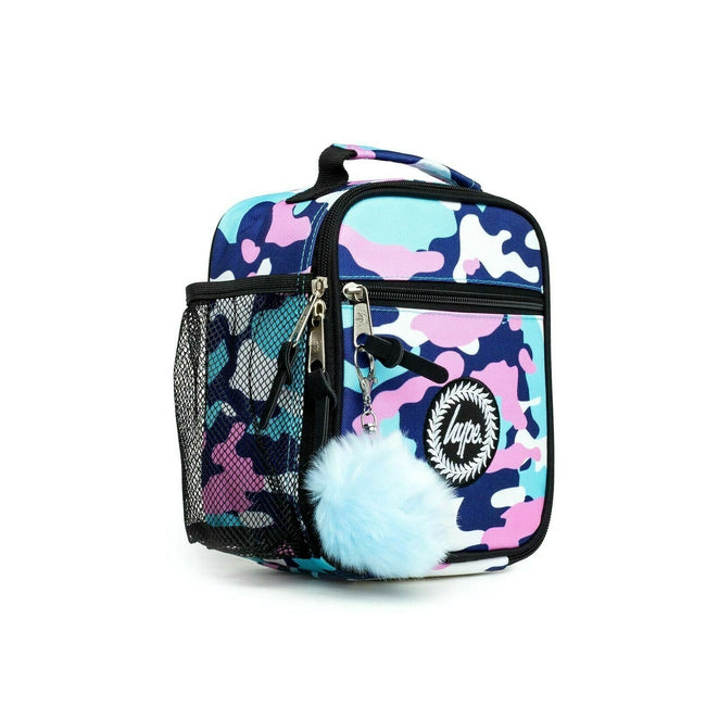 Pink-Sky Blue-Navy - Side - Hype Evie Camo Lunch Bag