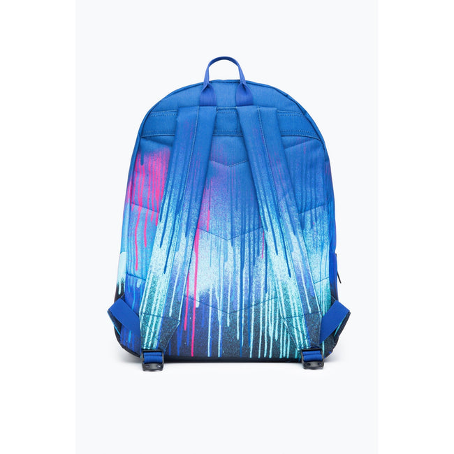 Blue-Navy-Fuchsia - Back - Hype Neon Drips Backpack