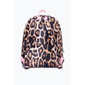 Peach-Black-Pink - Back - Hype Leopard Print Backpack