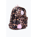 Peach-Black-Pink - Side - Hype Leopard Print Backpack