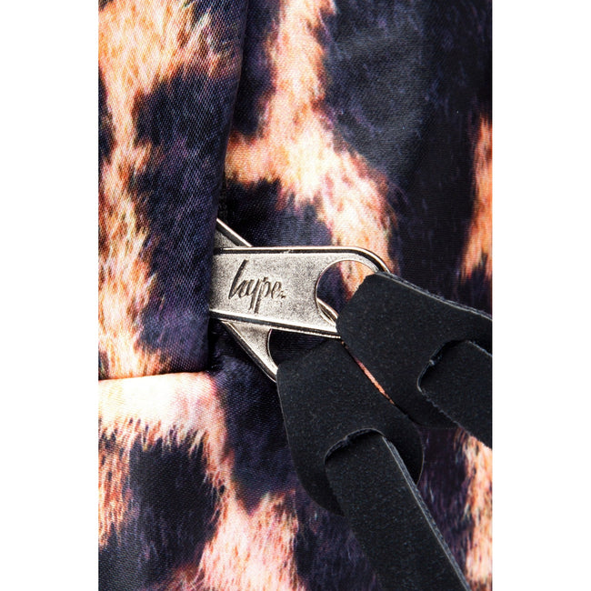 Peach-Black-Pink - Lifestyle - Hype Leopard Print Backpack