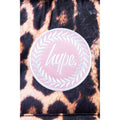 Peach-Black-Pink - Close up - Hype Leopard Print Backpack