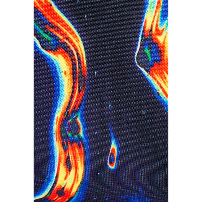 Navy-Blue-Orange - Close up - Hype Rainbow Marble Backpack