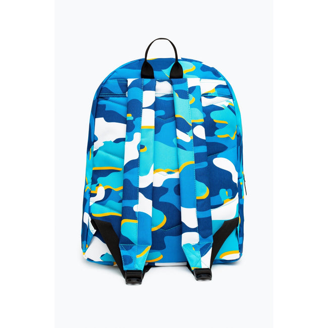 Blue-White-Yellow - Back - Hype Blueline Camo Backpack