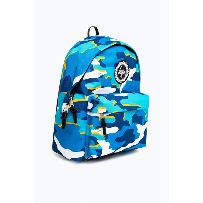 Blue-White-Yellow - Side - Hype Blueline Camo Backpack