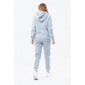 Gray - Side - Hype Womens-Ladies Drawstring Hoodie