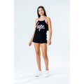 Black-Purple - Back - Hype Girls Strappy Playsuit