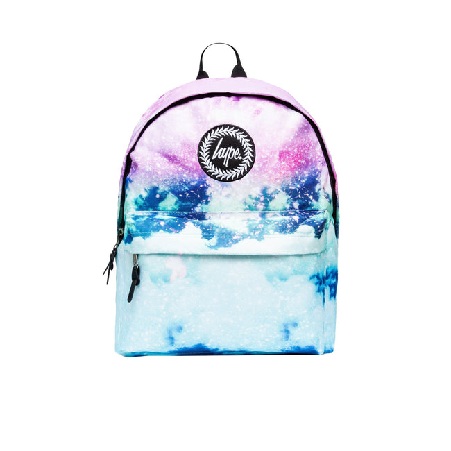 Blue-White - Front - Hype Glitter Sky Knapsack