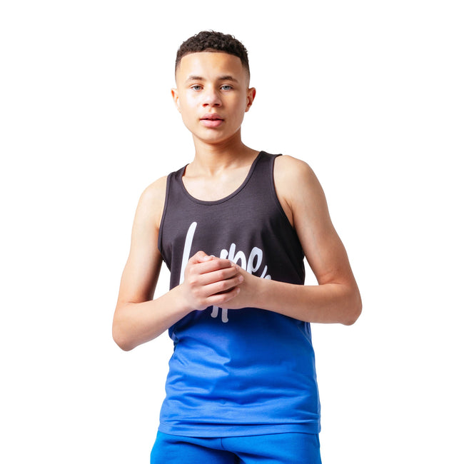 Blue-Black - Front - Hype Boys Gradient Fade Undershirt