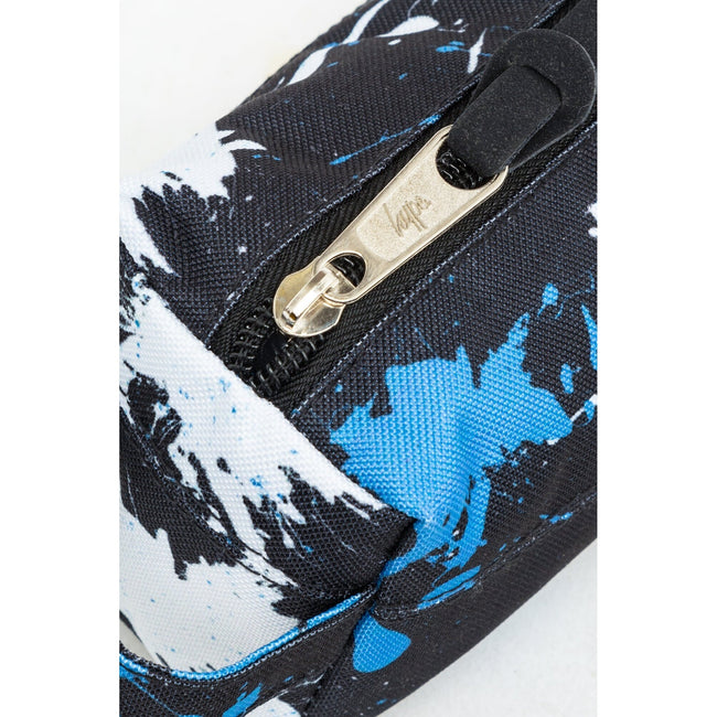 Black-White-Blue - Side - Hype Splattered Pencil Case