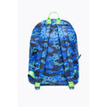 Blue-Black-Neon Green - Back - Hype Camo Logo Knapsack
