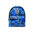 Blue-Black-Neon Green - Front - Hype Camo Logo Knapsack