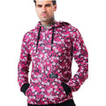 Red-Black-Pink - Side - Hype Mens Hand Floral Hoodie