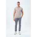 Brick Red-White - Back - Hype Mens Stripe T-Shirt