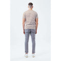 Brick Red-White - Side - Hype Mens Stripe T-Shirt