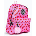 Pink-Red - Side - Hype Scribble Heart Knapsack