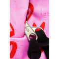 Pink-Red - Close up - Hype Scribble Heart Knapsack