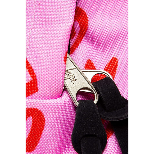 Pink-Red - Close up - Hype Scribble Heart Knapsack