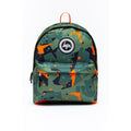 Green-Orange - Front - Hype Camo Geometric Knapsack