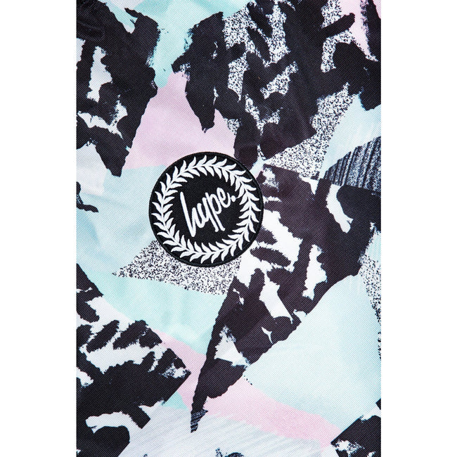 Multicolored - Side - Hype Abstract Drawstring Bag