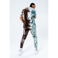 Brown-White-Blue - Side - Hype Mens Tie Dye T-Shirt