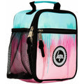 Pink-Mint-Black - Side - Hype Pastel Drips Lunch Bag