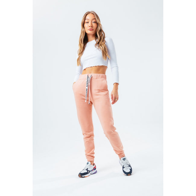 Peach - Side - Hype Womens-Ladies Sweatpants