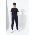 Navy - Back - Hype Childrens-Kids Script T-Shirt