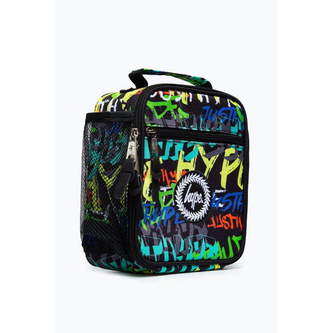 Multicolored - Side - Hype Logo Graffiti Lunch Bag