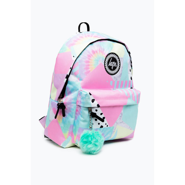 Pink-Mint - Side - Hype Pastel Collage Knapsack