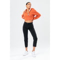 Pink - Back - Hype Womens-Ladies Quarter Zip Pullover Hoodie
