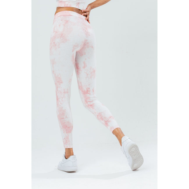 Peach-White - Lifestyle - Hype Womens-Ladies Dye Leggings