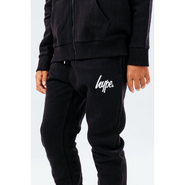 Black - Pack Shot - Hype Childrens-Kids Script Sweatpants
