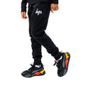 Black - Front - Hype Childrens-Kids Script Sweatpants