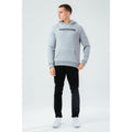 Gray - Back - Hype Mens JH Marl Hoodie