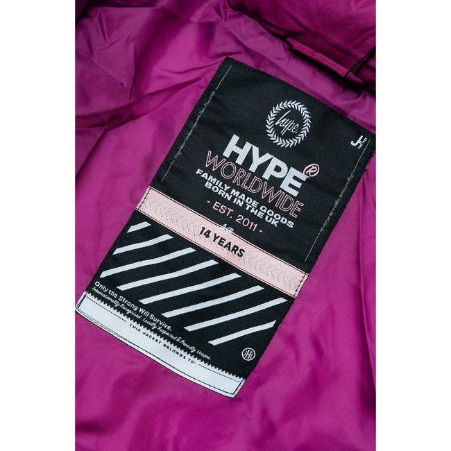 Berry - Pack Shot - Hype Childrens-Kids Longline Padded Parka
