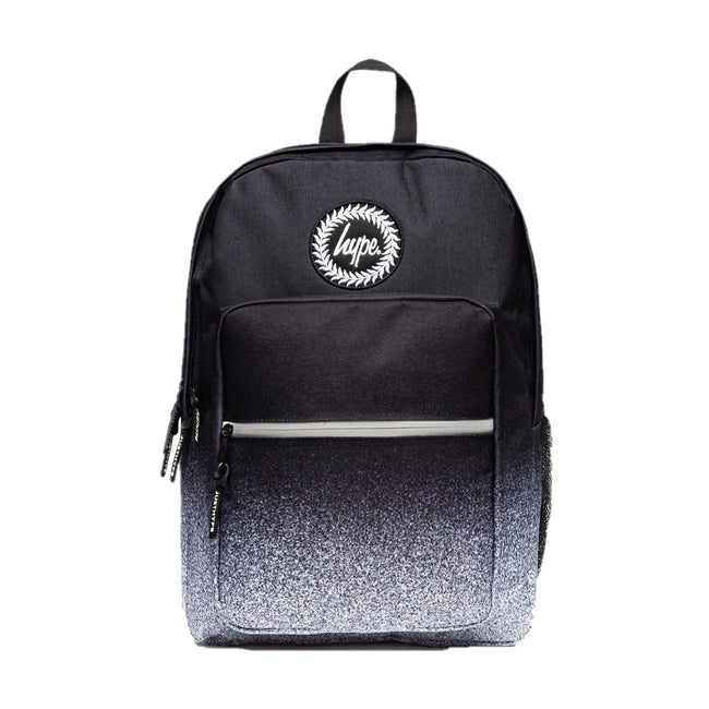 Black-White - Front - Hype Mono Speckle Fade Utility Backpack
