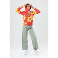 Red - Back - Hype Womens-Ladies Daisy Time Hoodie