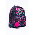 Black-Pink-Blue - Side - Hype Neon Leopard Knapsack