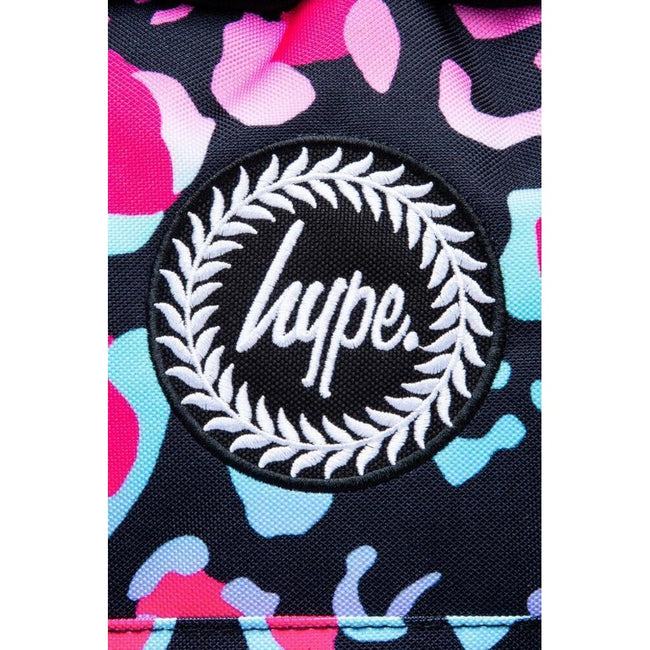 Black-Pink-Blue - Lifestyle - Hype Neon Leopard Knapsack