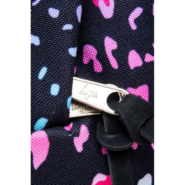 Black-Pink-Blue - Pack Shot - Hype Neon Leopard Knapsack