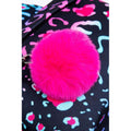 Black-Pink-Blue - Close up - Hype Neon Leopard Knapsack