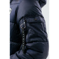 Navy - Pack Shot - Hype Childrens-Kids Explorer Crest Padded Jacket