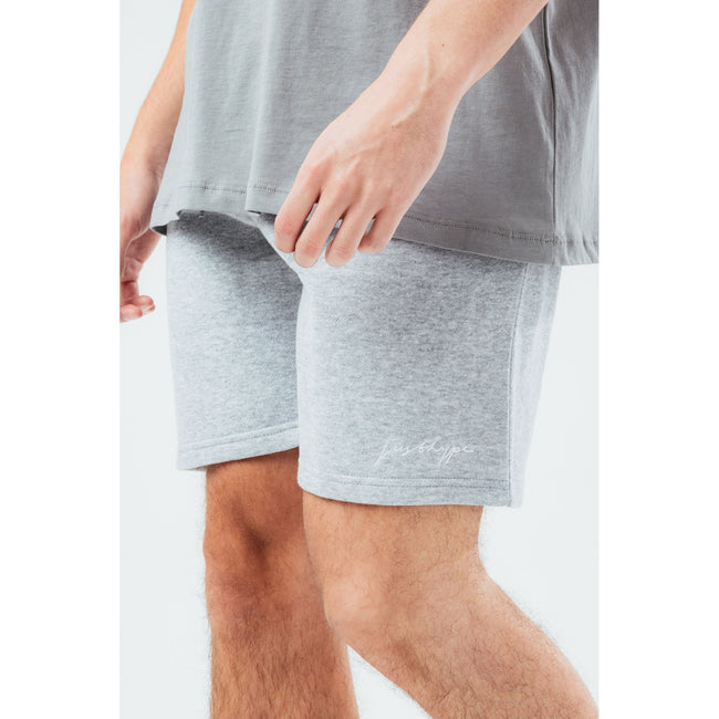 Gray Marl - Side - Hype Mens Scribble Marl Shorts