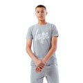Gray Marl - Front - Hype Childrens-Kids Script Marl T-Shirt