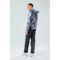 Black-White - Side - Hype Mens Spray Hoodie