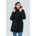 Black - Back - Hype Girls Fitted Parka