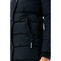 Black - Close up - Hype Girls Fitted Parka