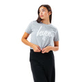 Gray - Front - Hype Girls Script Crop T-Shirt